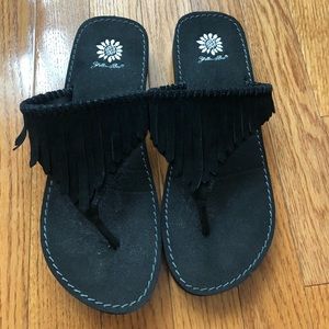 Yellowbox Tabetha Fringe Flip Flops